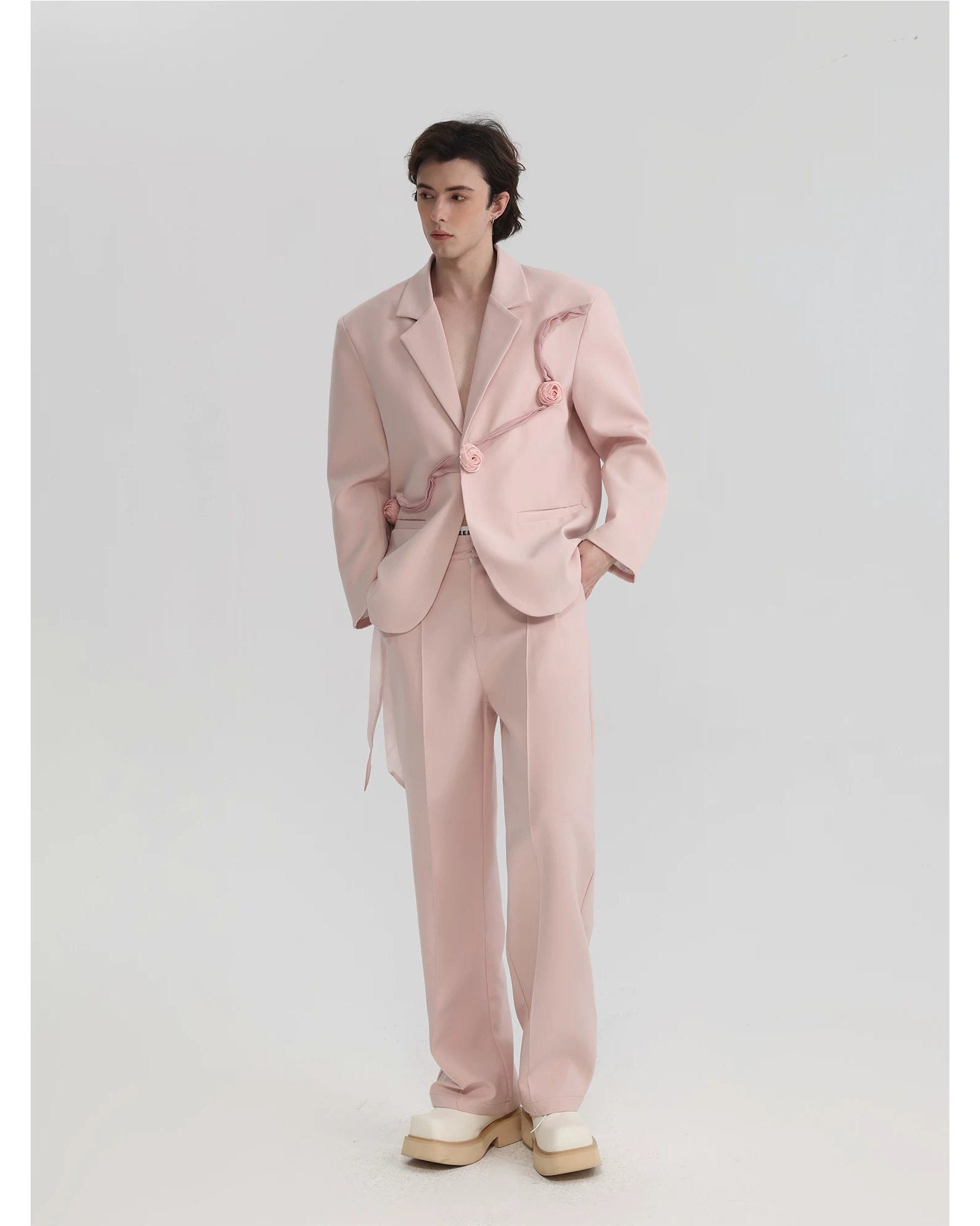 Blush Rose Drift Sculpted Blazer showcase 2