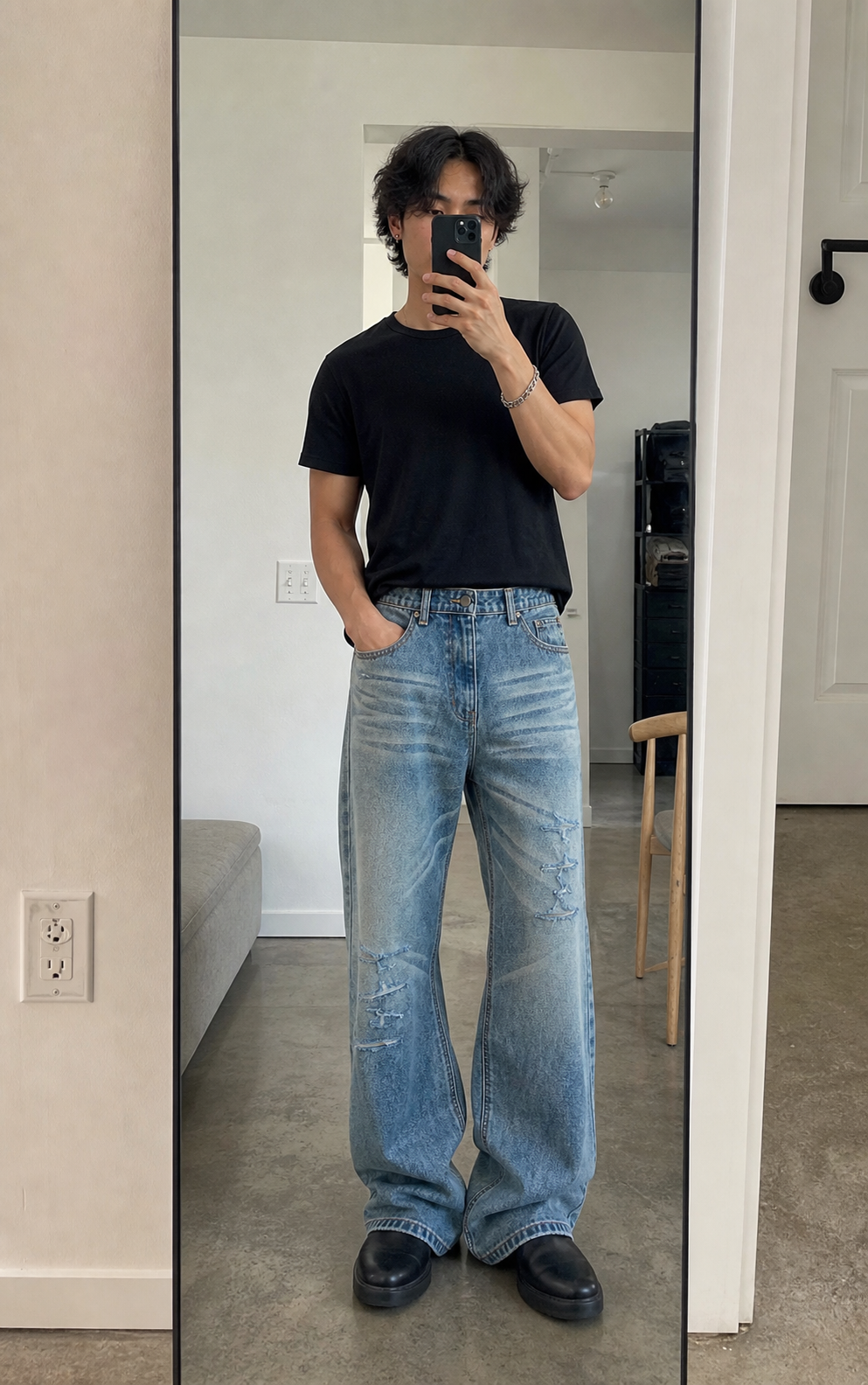 Faded Rift Wide Denim showcase 2