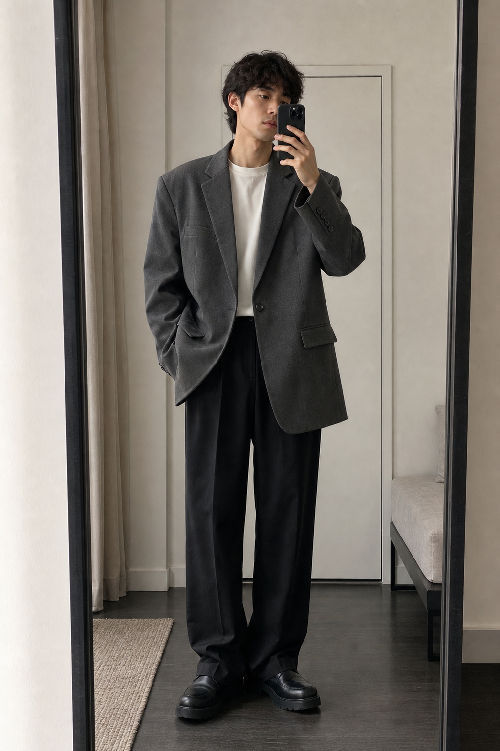 Relaxed Fit Casual Tailored Jacket showcase 2