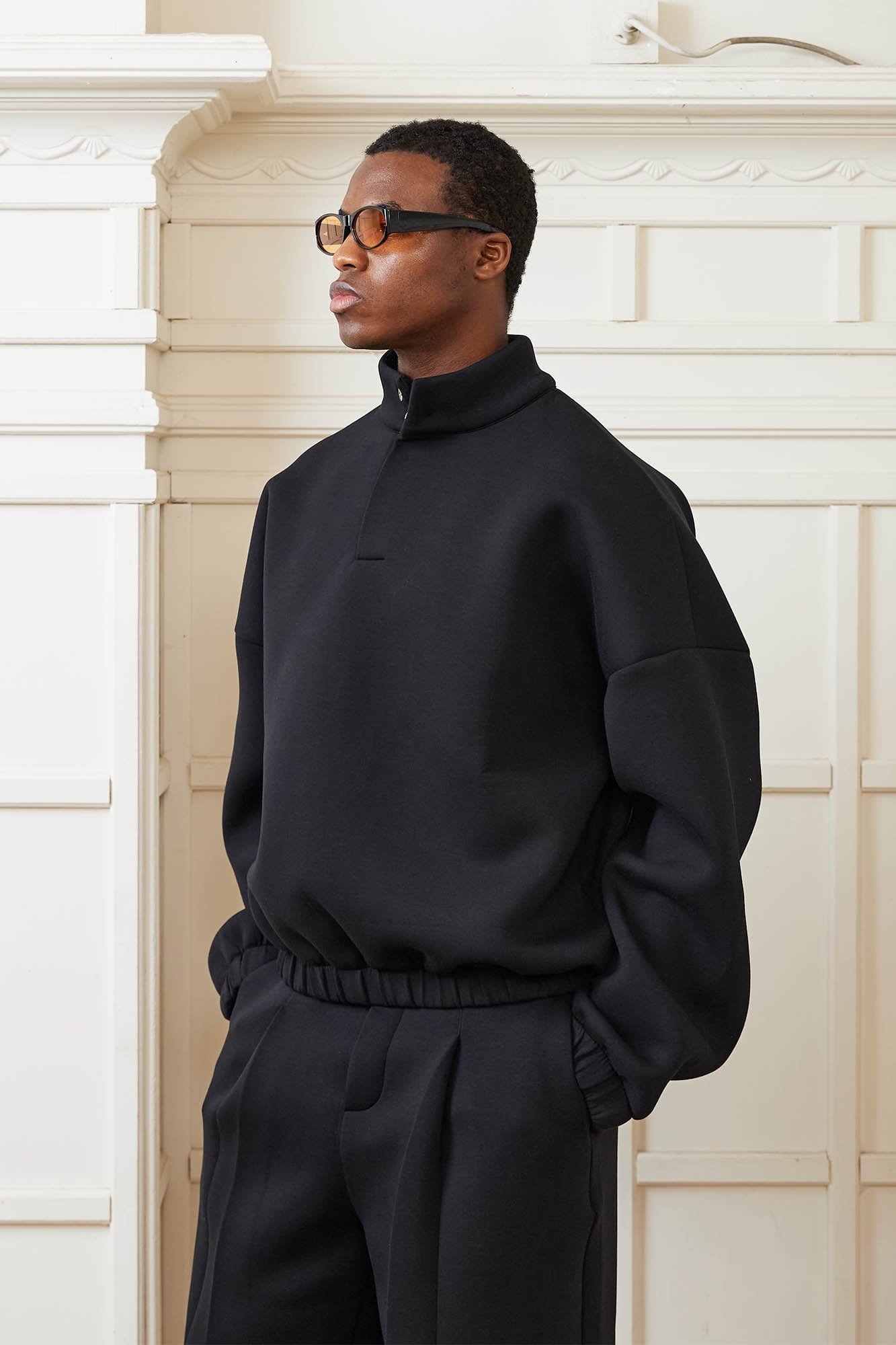 Oversized High Neck Sweatshirt