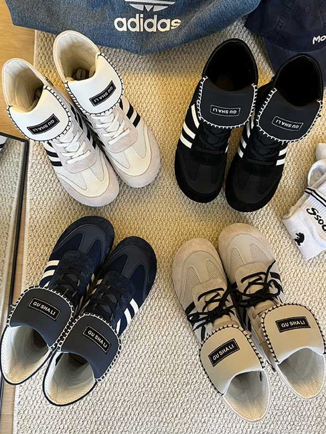Black Hybrid Zip-On Boxing Trainer Boots