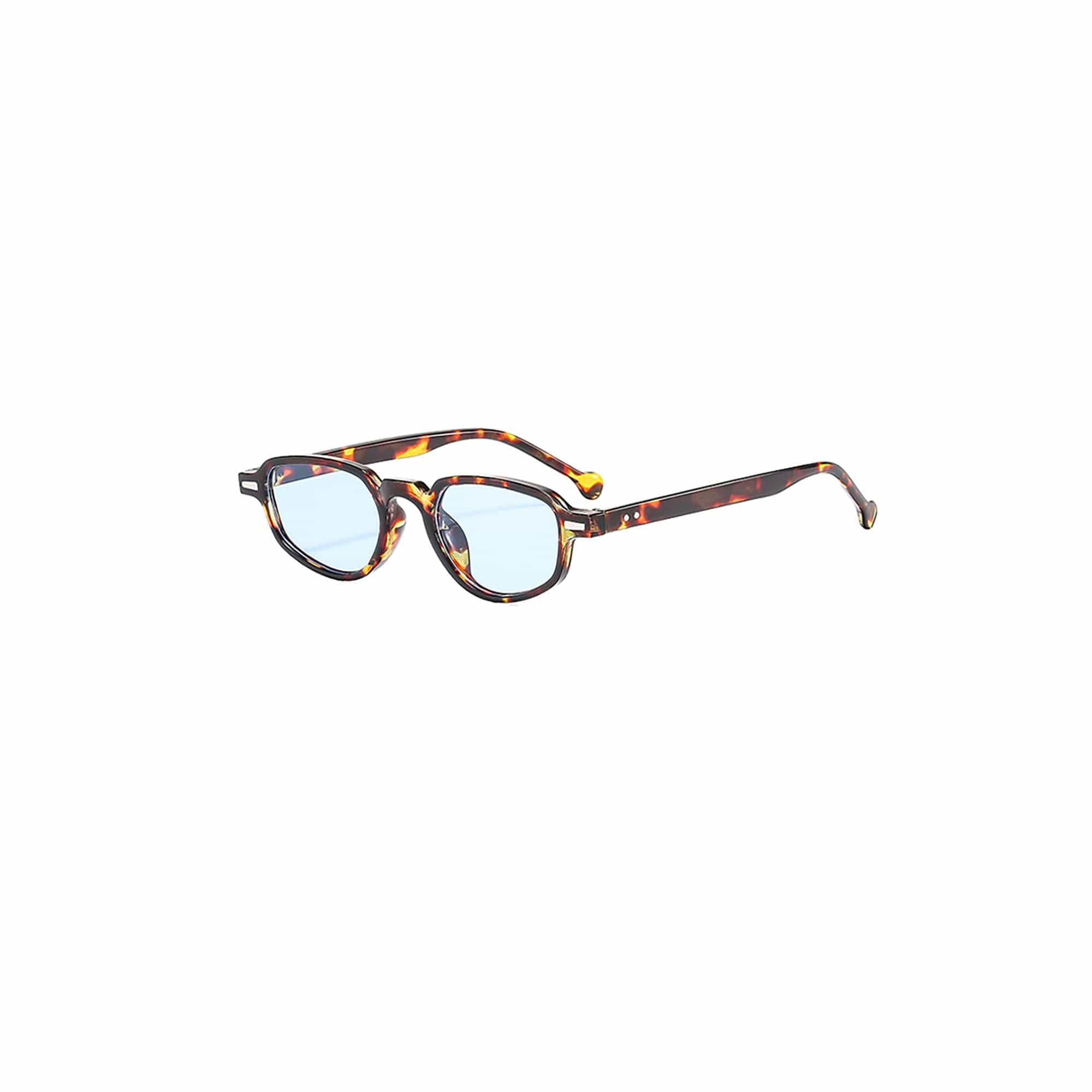 Mixed-Frame Gradient Oval Sunglasses - view 3