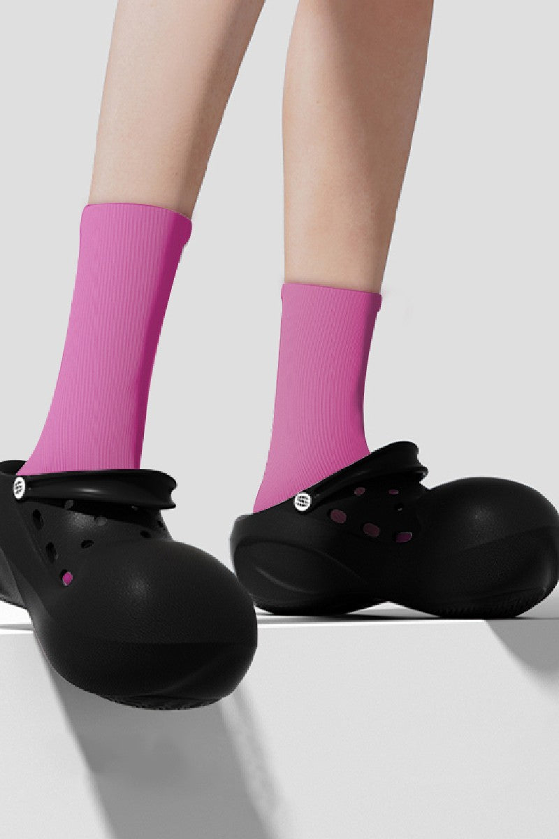 Round Platform Clogs