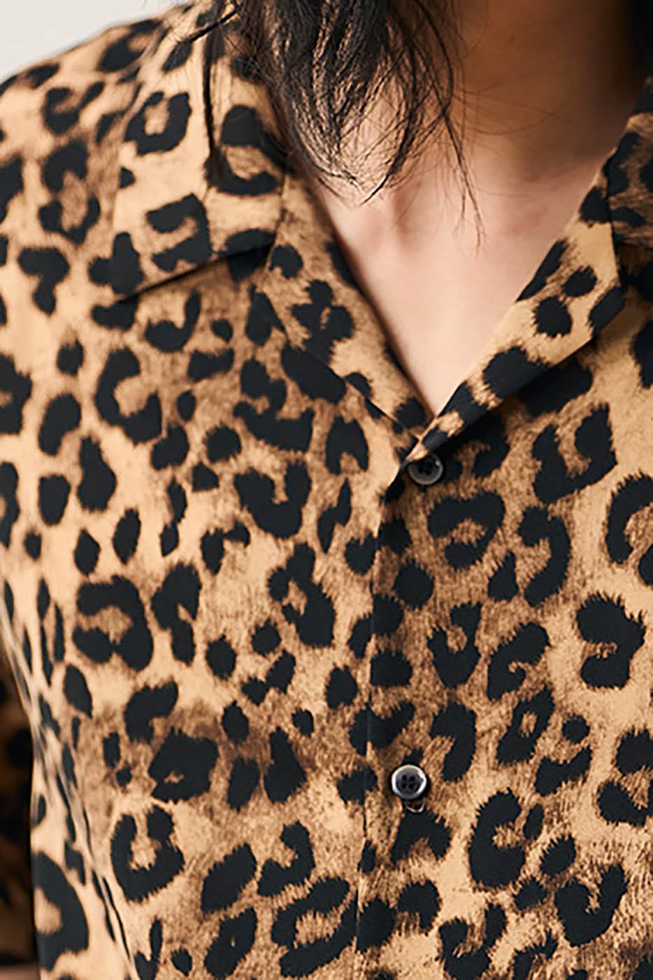 Leopard Print Resort Shirt