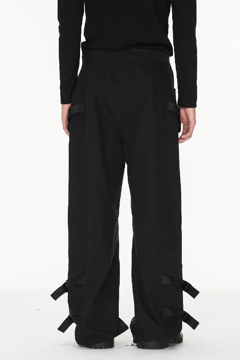 Straps Logo Functional Trousers - chiclara