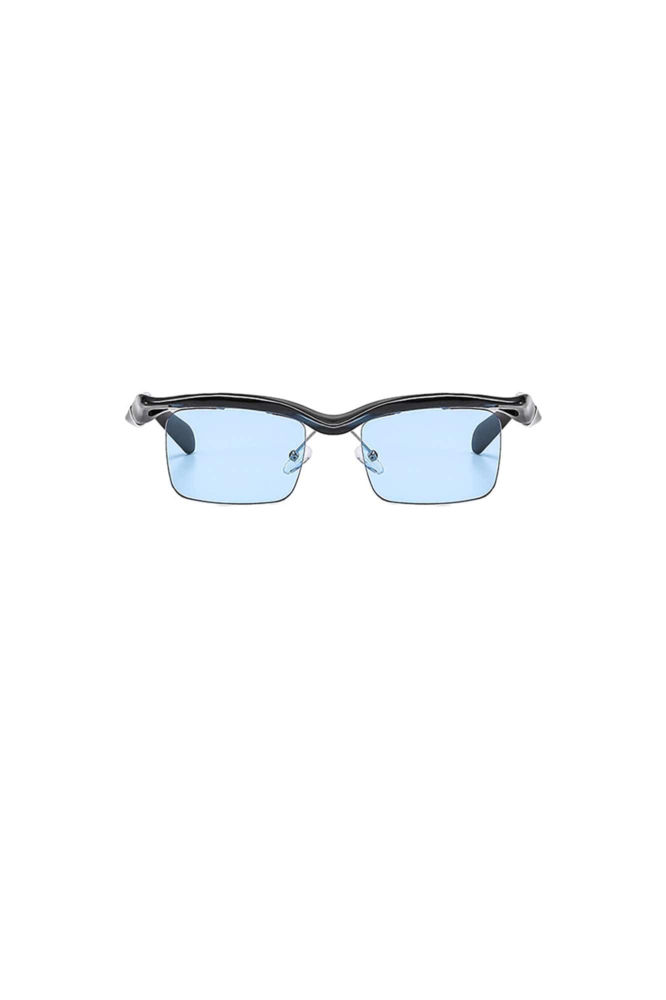 Streamlined Half-Rim Tint Sunglasses - view 5