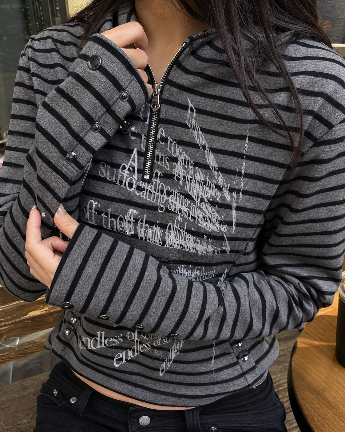 Whisperstripe Wind Verse Hoodie showcase 3