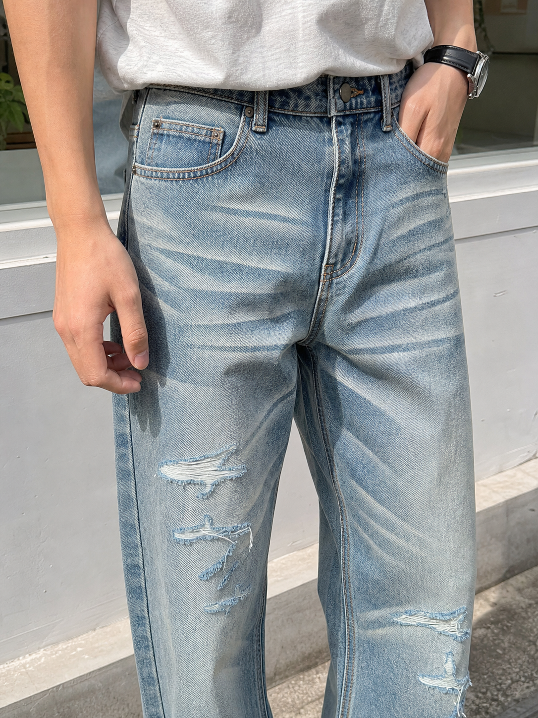 Faded Rift Wide Denim showcase 3