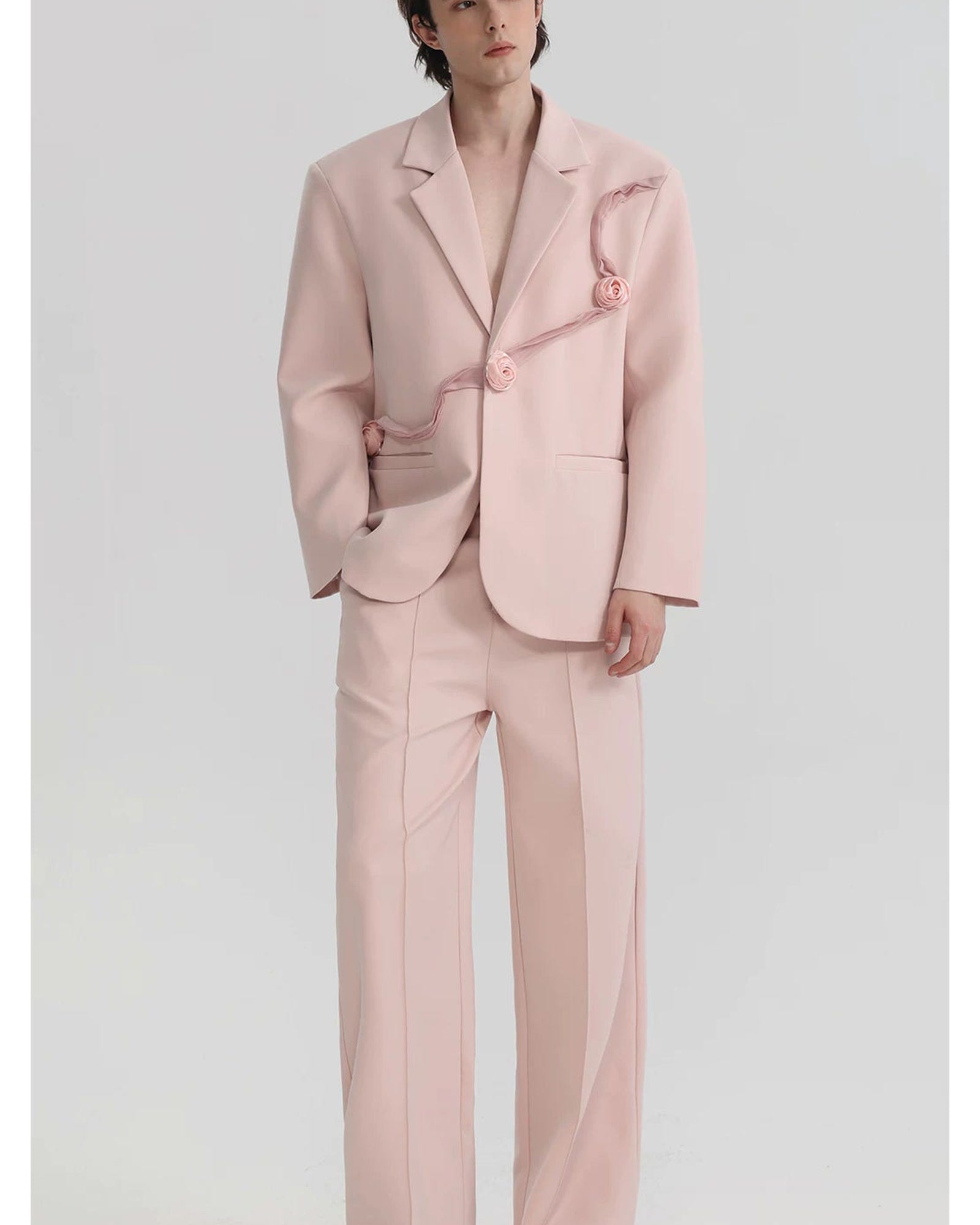Blush Rose Drift Sculpted Blazer showcase 3