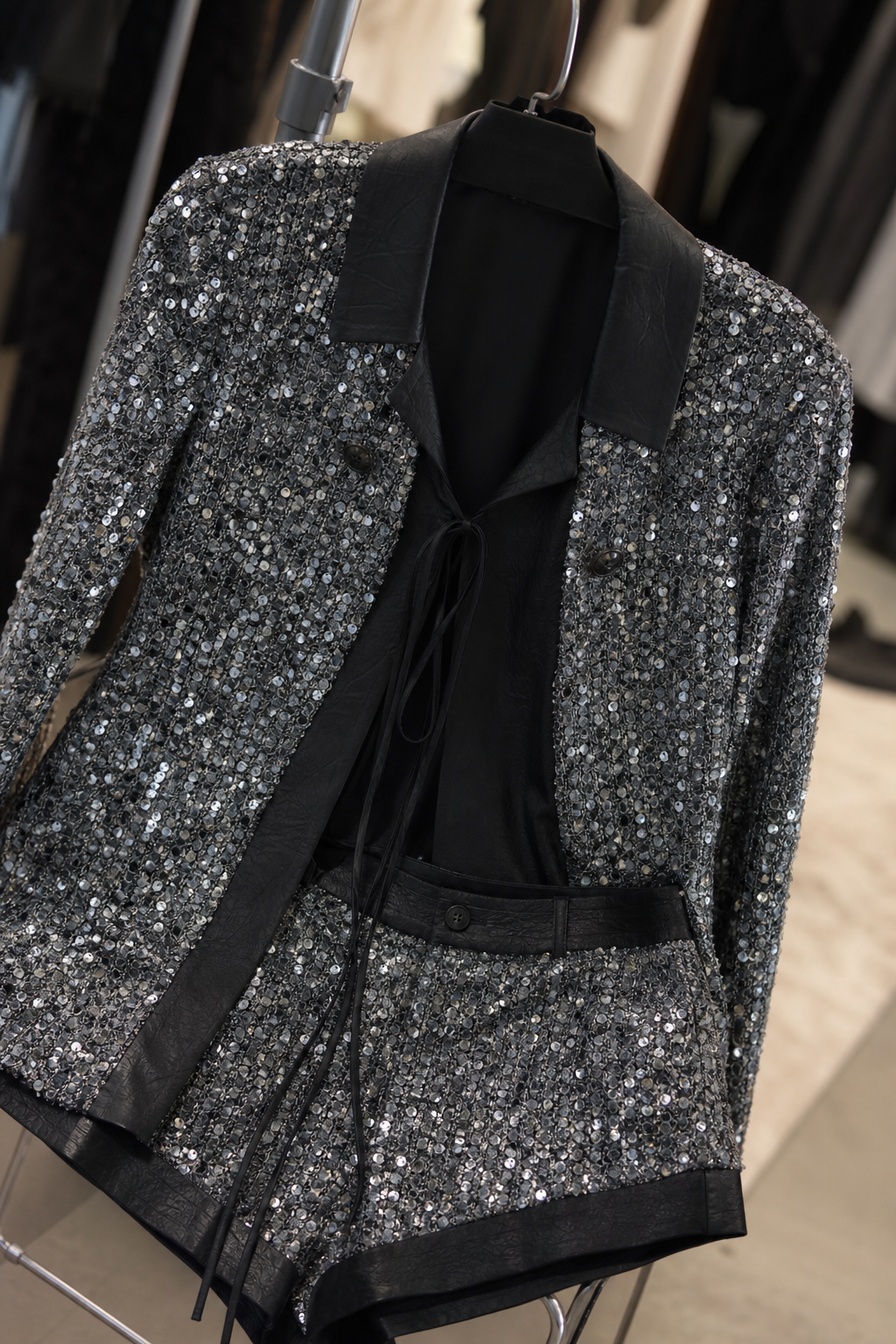 Sequin Blazer and Shorts Setup showcase 3