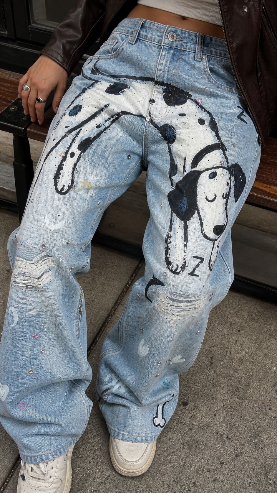 Dalmatian Dream Straight-Leg Jeans UGC showcase 3