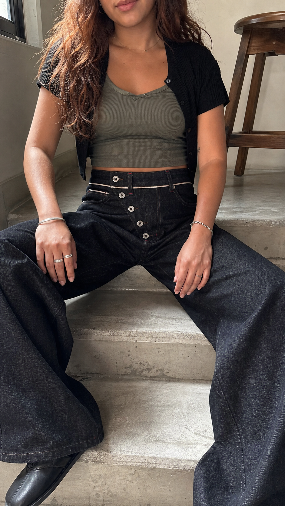 Orbit Placket Wide‑Leg Jeans UGC showcase 3
