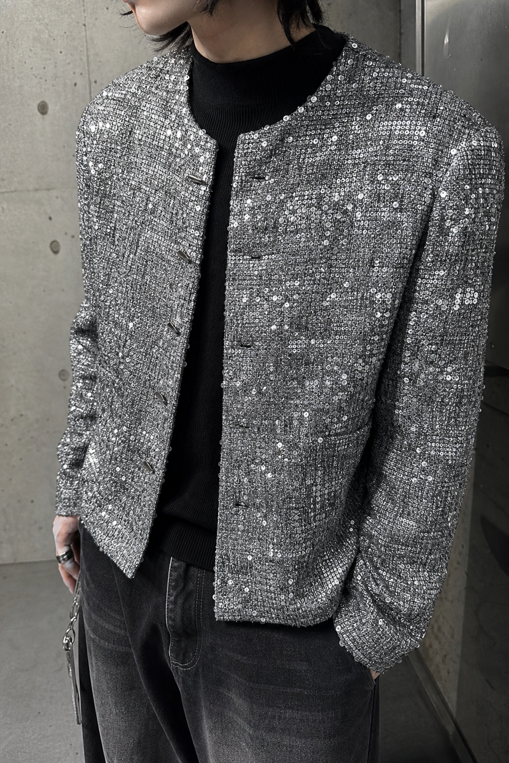 Glacier Static Sequin-Bouclé Jacket showcase 3