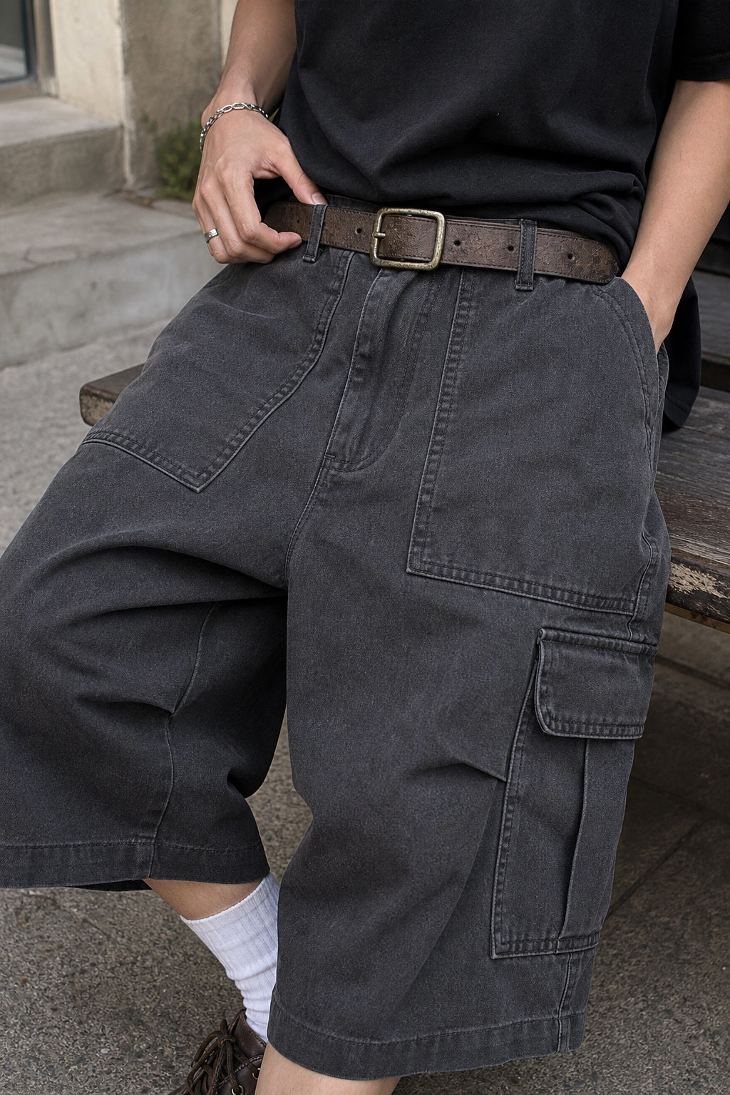Dust Trail Cargo Bermuda Shorts regenerated UGC showcase 3