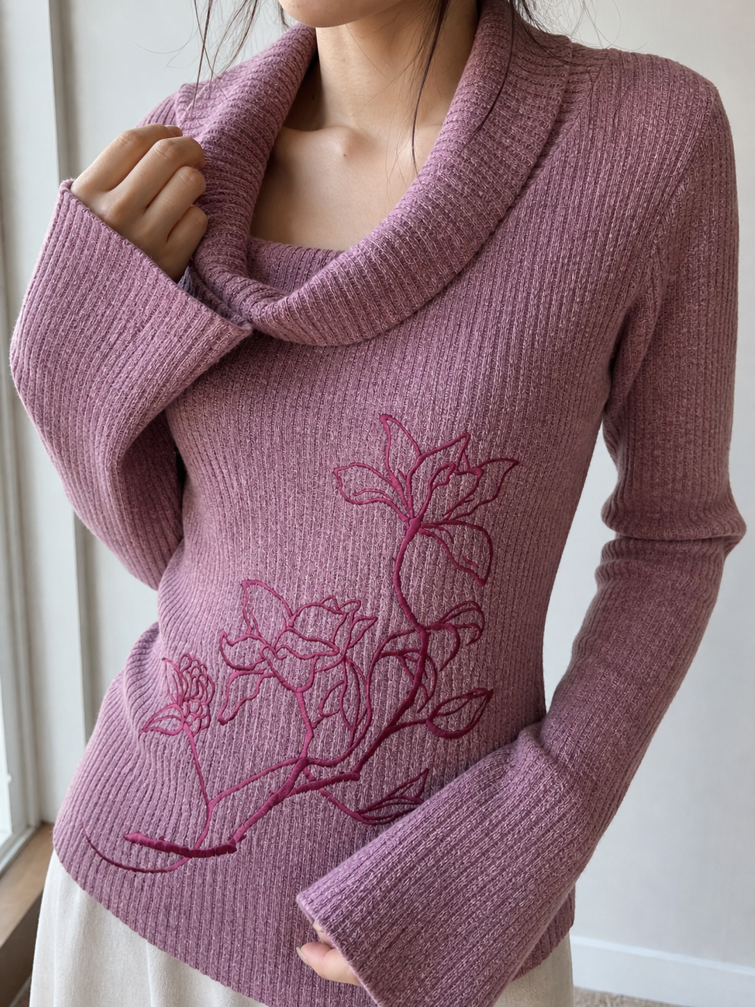Lotus Cowl Sweater showcase 3