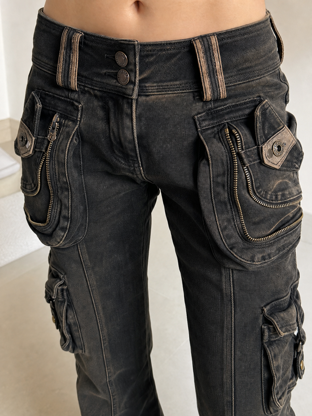 Obsidian Arsenal Cargo Flare Jeans showcase 3