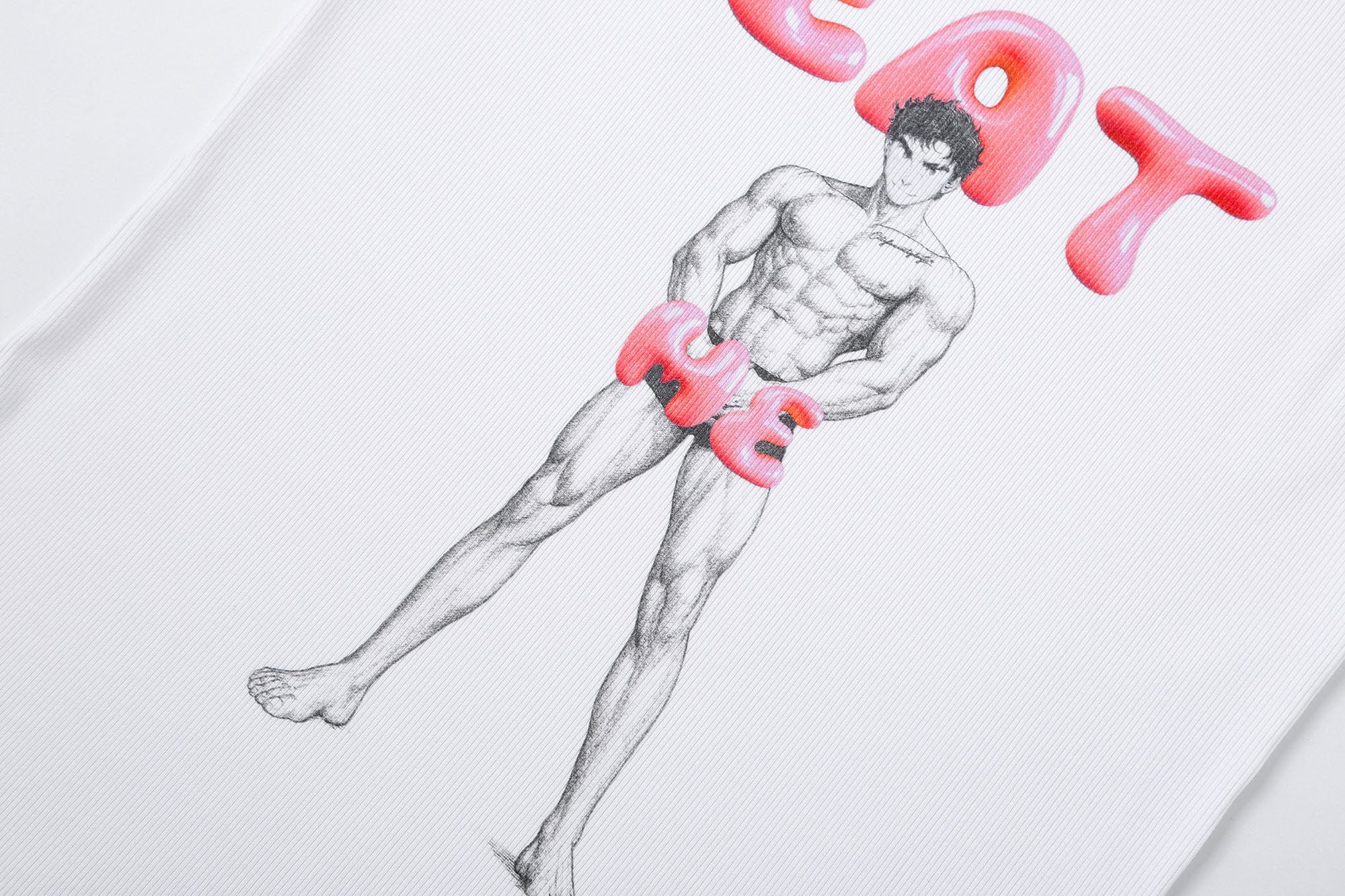 Eat Me Graphic Ribbed Tank