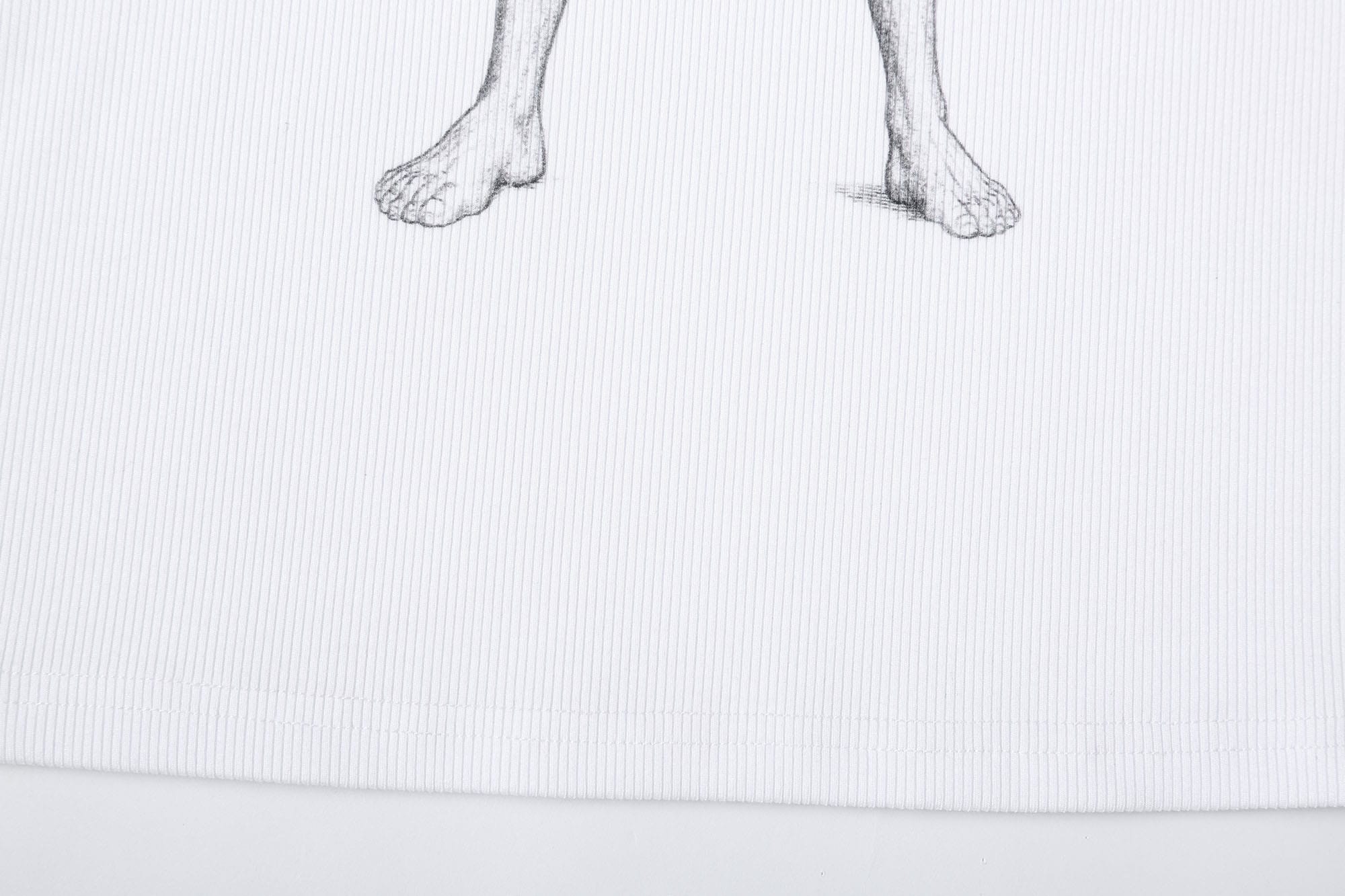 Eat Me Graphic Ribbed Tank