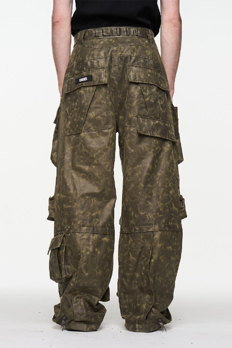 Heavy Craft Embroidered Cargo Pants - chiclara