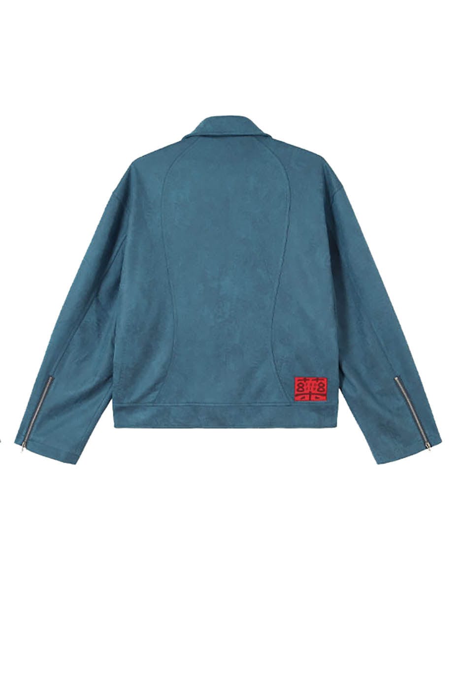 Teal Wool Bomber Jacket