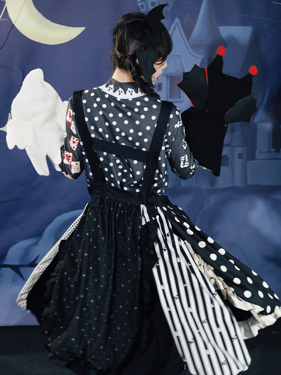 Polka Dot Playing Cards Jester Top