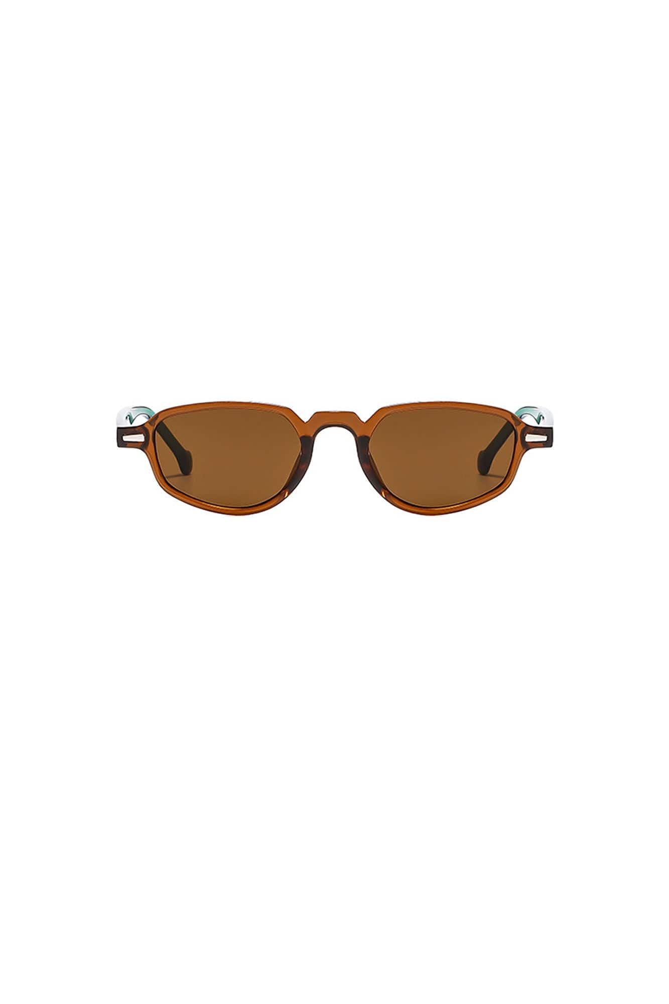 Mixed-Frame Gradient Oval Sunglasses - view 8
