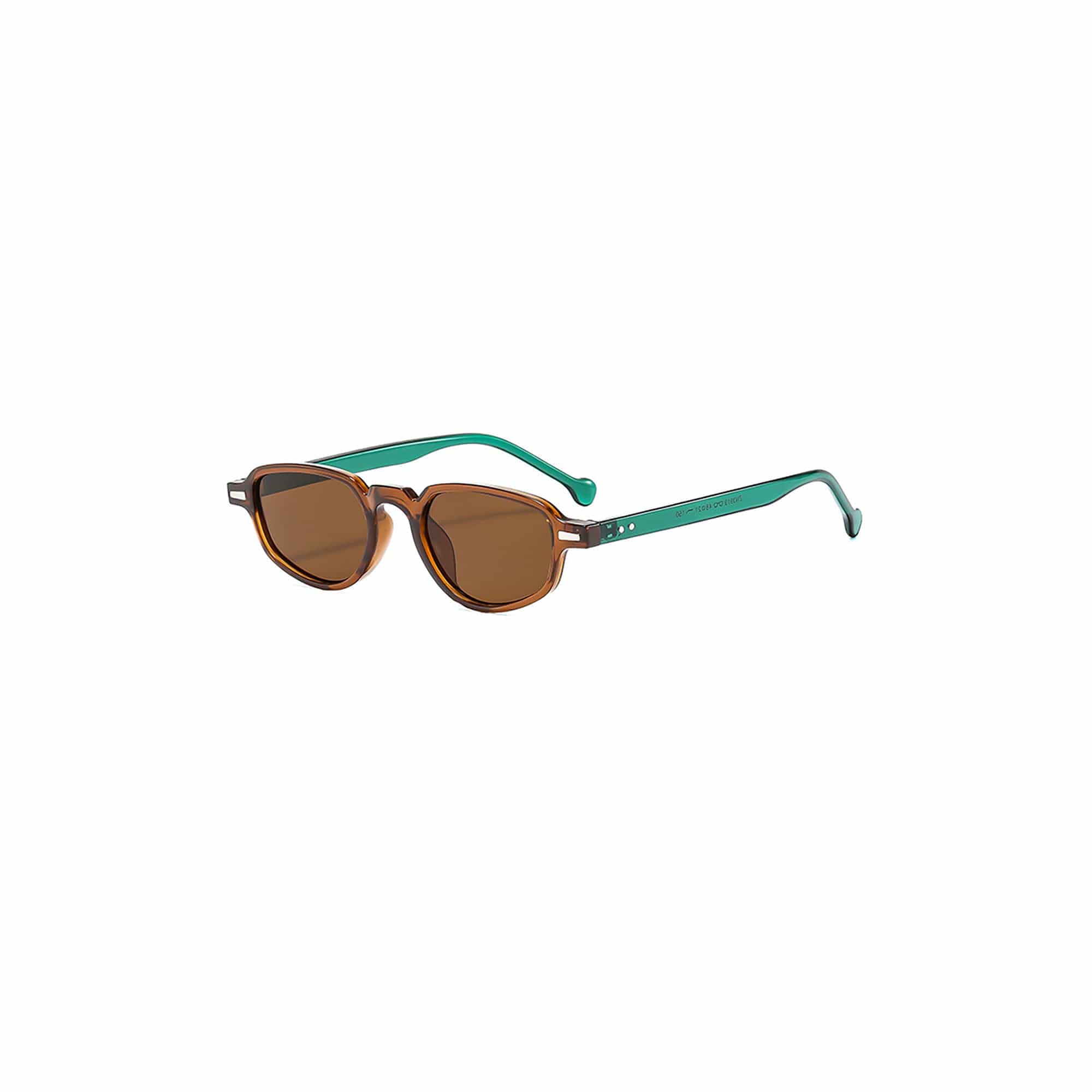 Mixed-Frame Gradient Oval Sunglasses - view 4