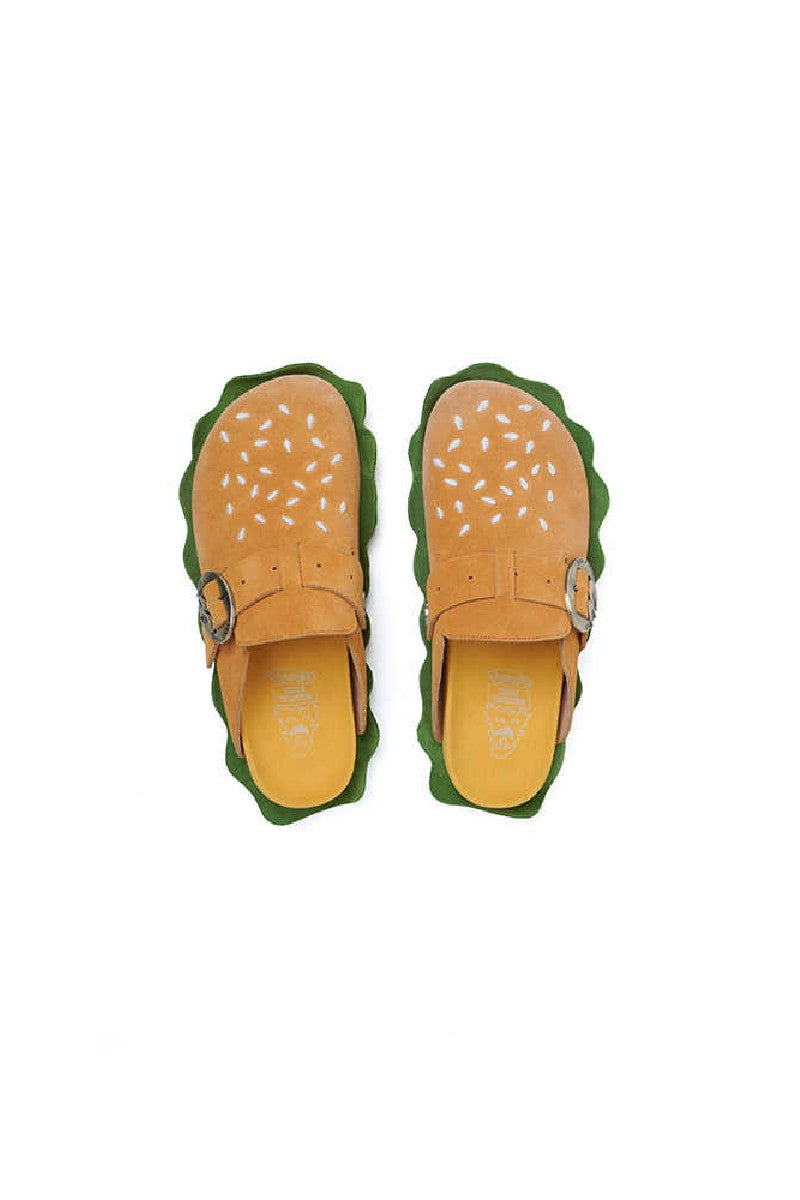 Hamburger Design Novelty Slip On Clogs