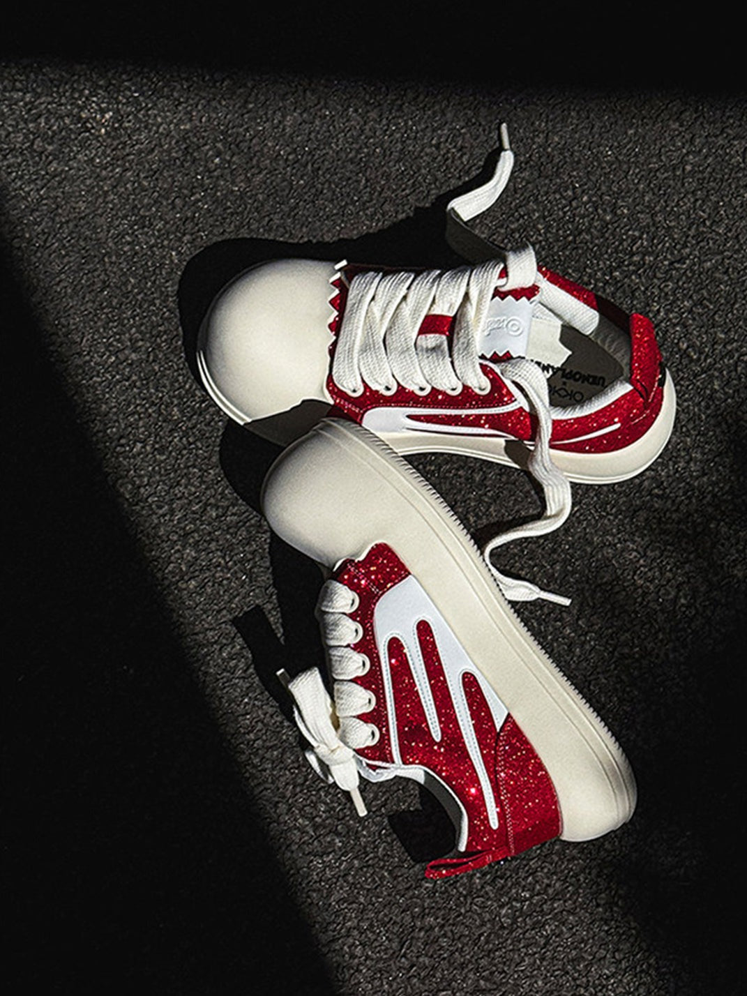 Jagged Edge Oversized Round Toe Chunky Platform Skate Sneakers image 4