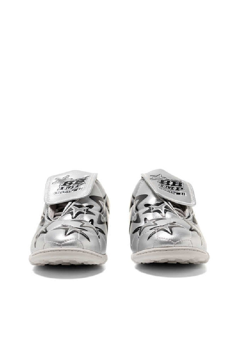 Silver Star Velcro Athletic Sneakers