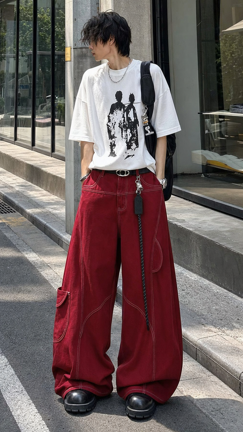 Crimson Curve Zip Cargo Pants showcase 4