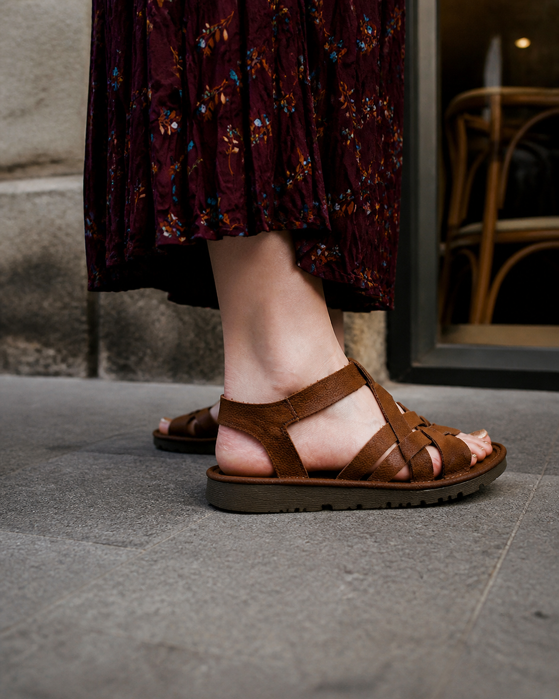 Brown Leather Fisherman Sandals showcase 4