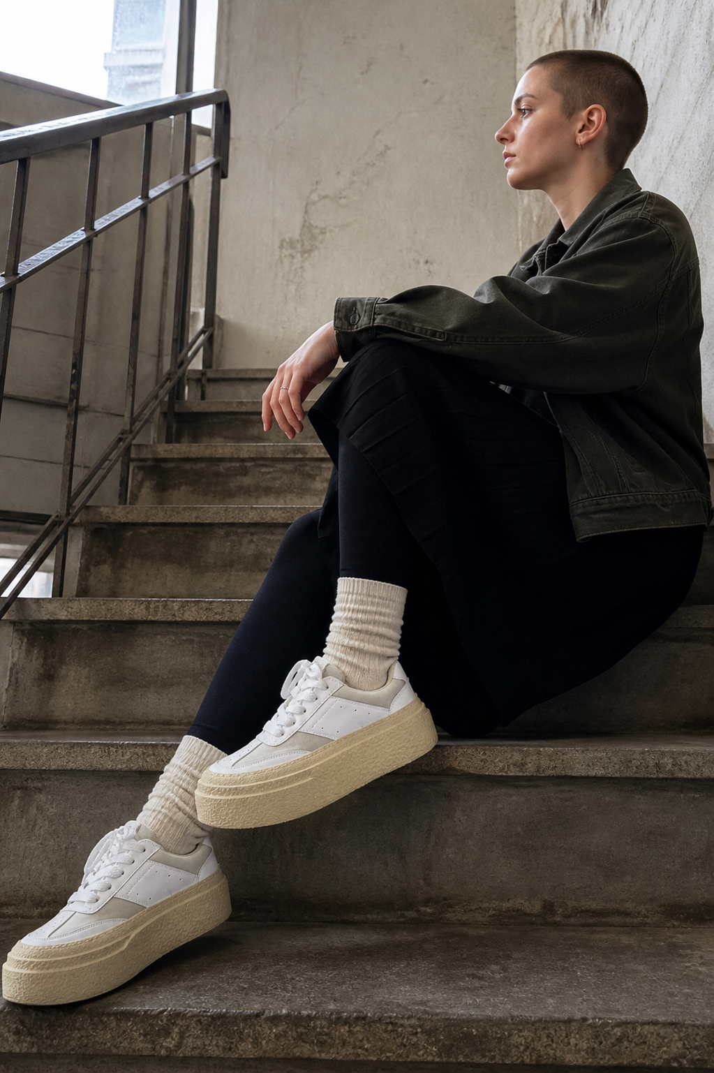 Chunky Textured Sole Sneakers UGC showcase 4