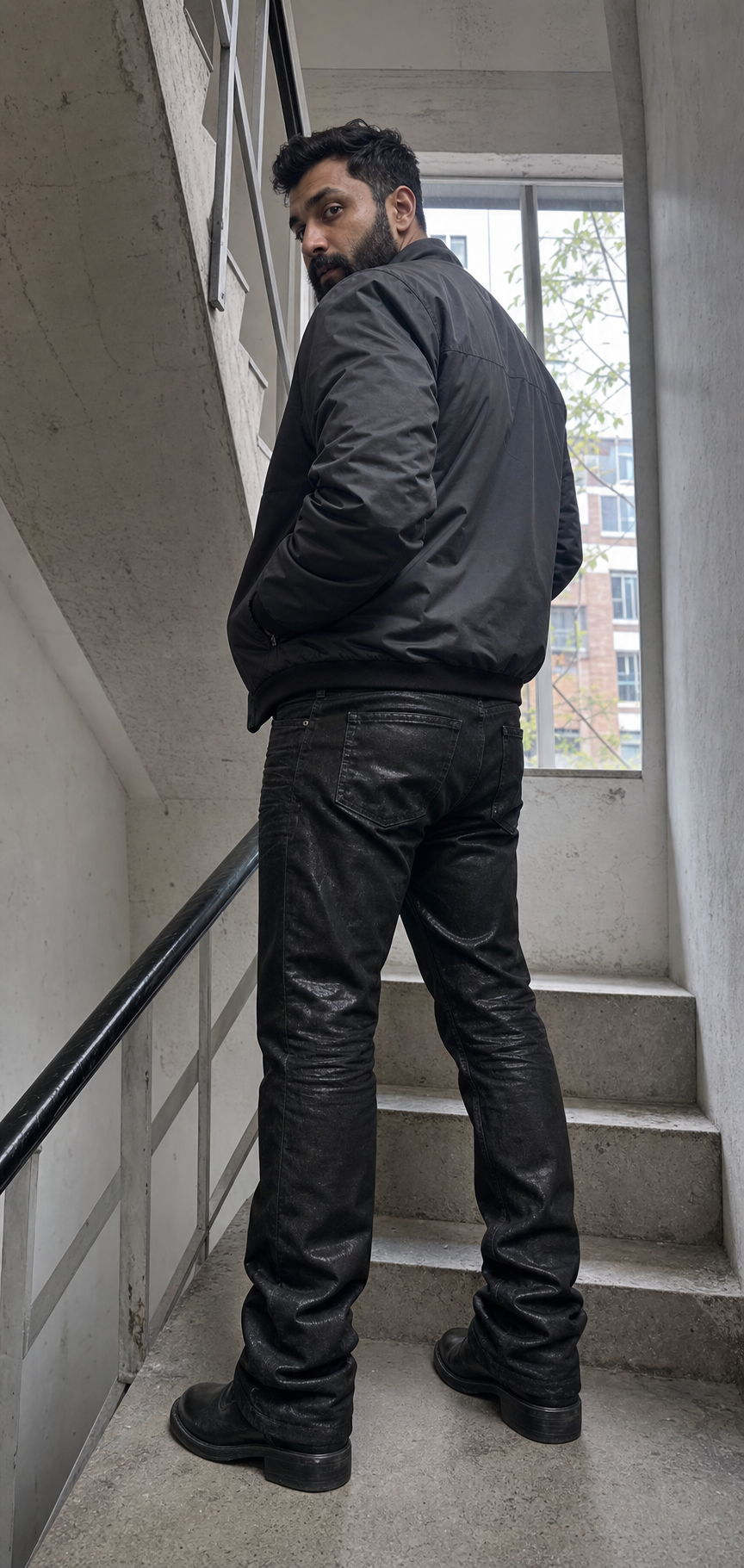 Midnight Resin Coated Straight Jeans UGC showcase 4