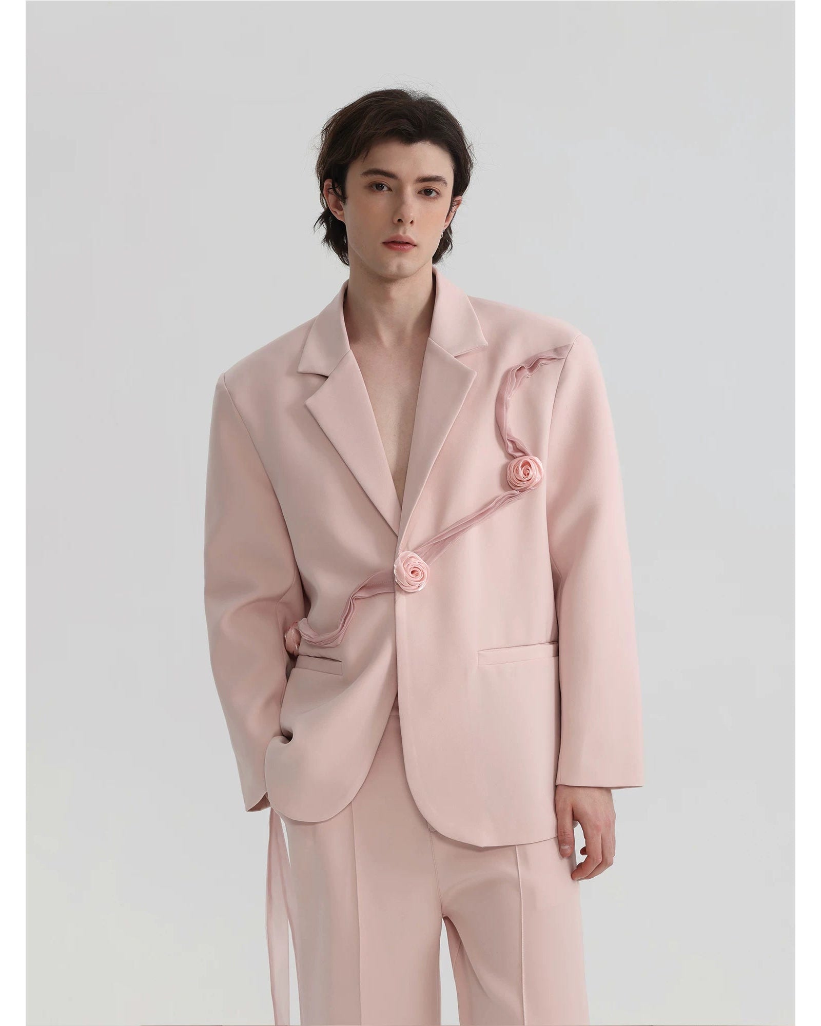 Blush Rose Drift Sculpted Blazer showcase 4