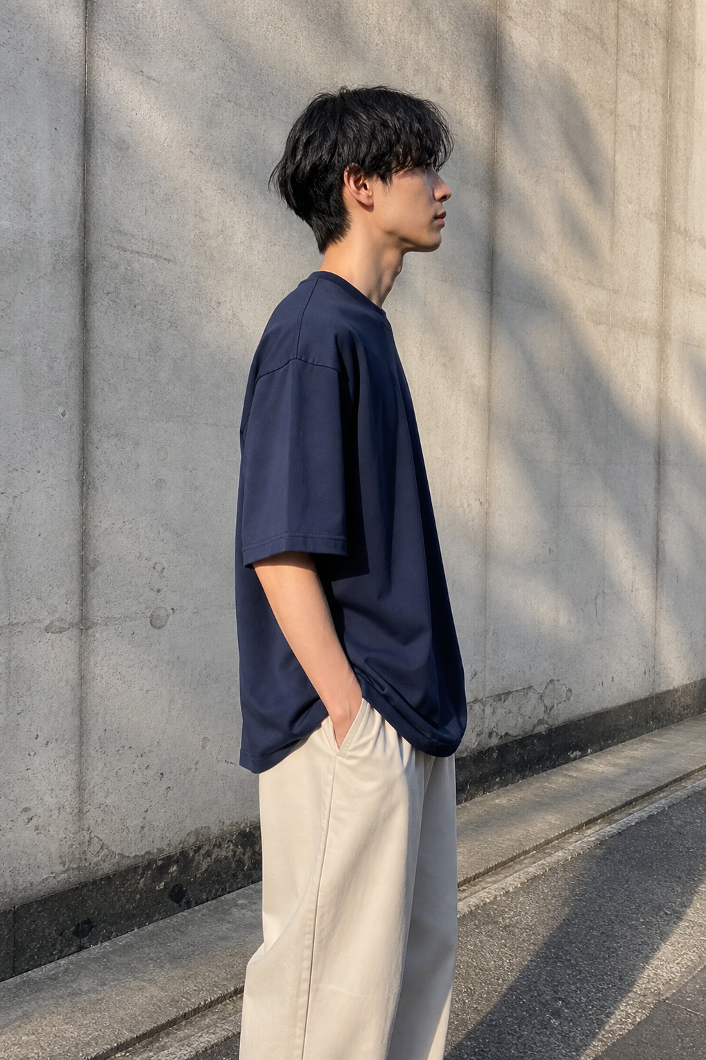 Oversized Tee With Silk Finish showcase 4