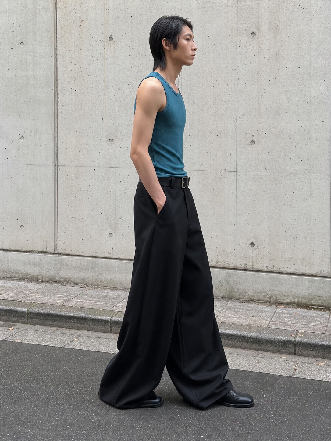 Pleated Wide-Leg Trousers showcase 4