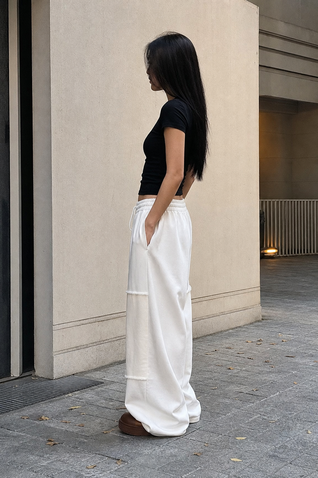 Ivory Panel Drift Lounge Pants showcase 4