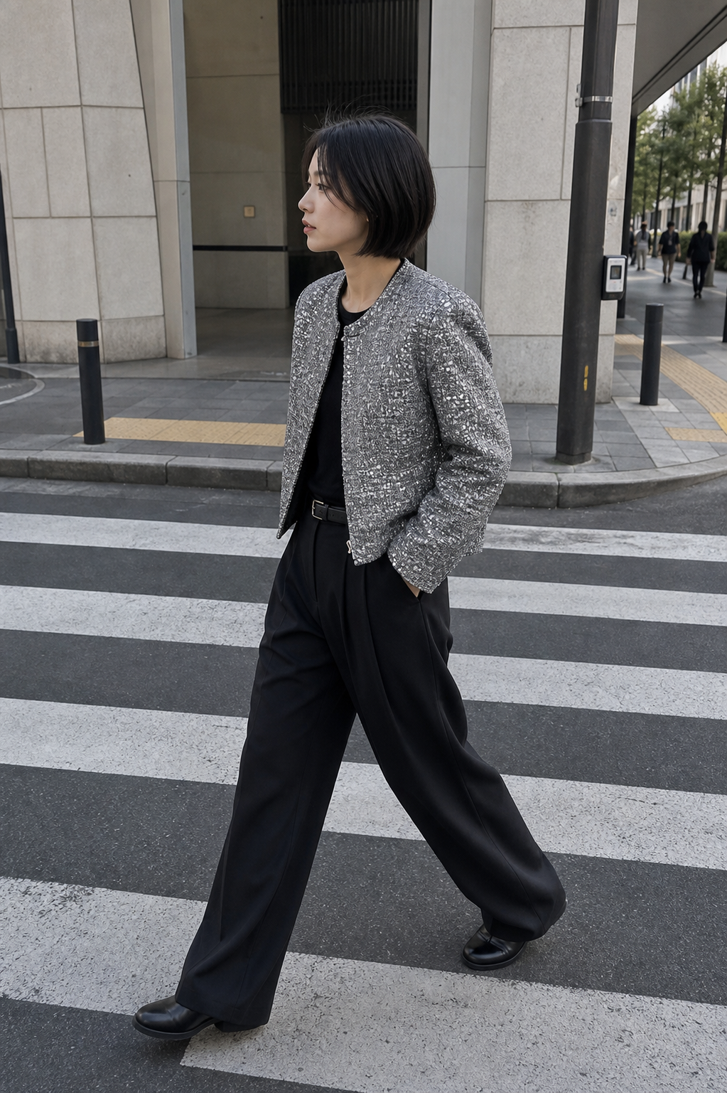 Glacier Static Sequin-Bouclé Jacket showcase 4