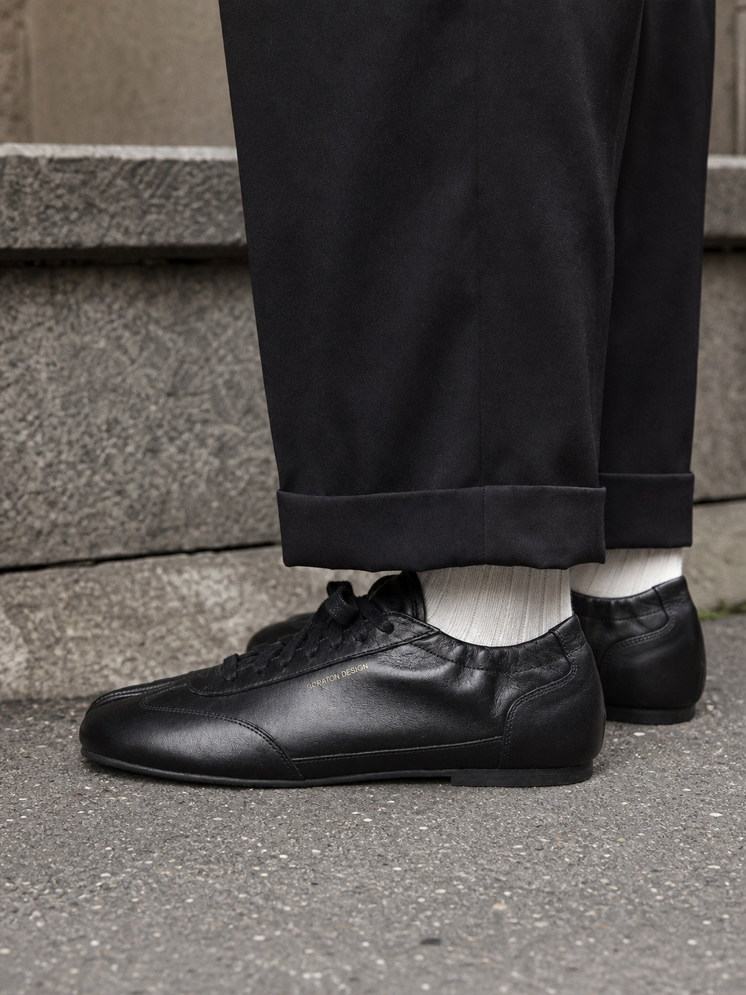 Waxed Leather Tabi Shoes showcase 4