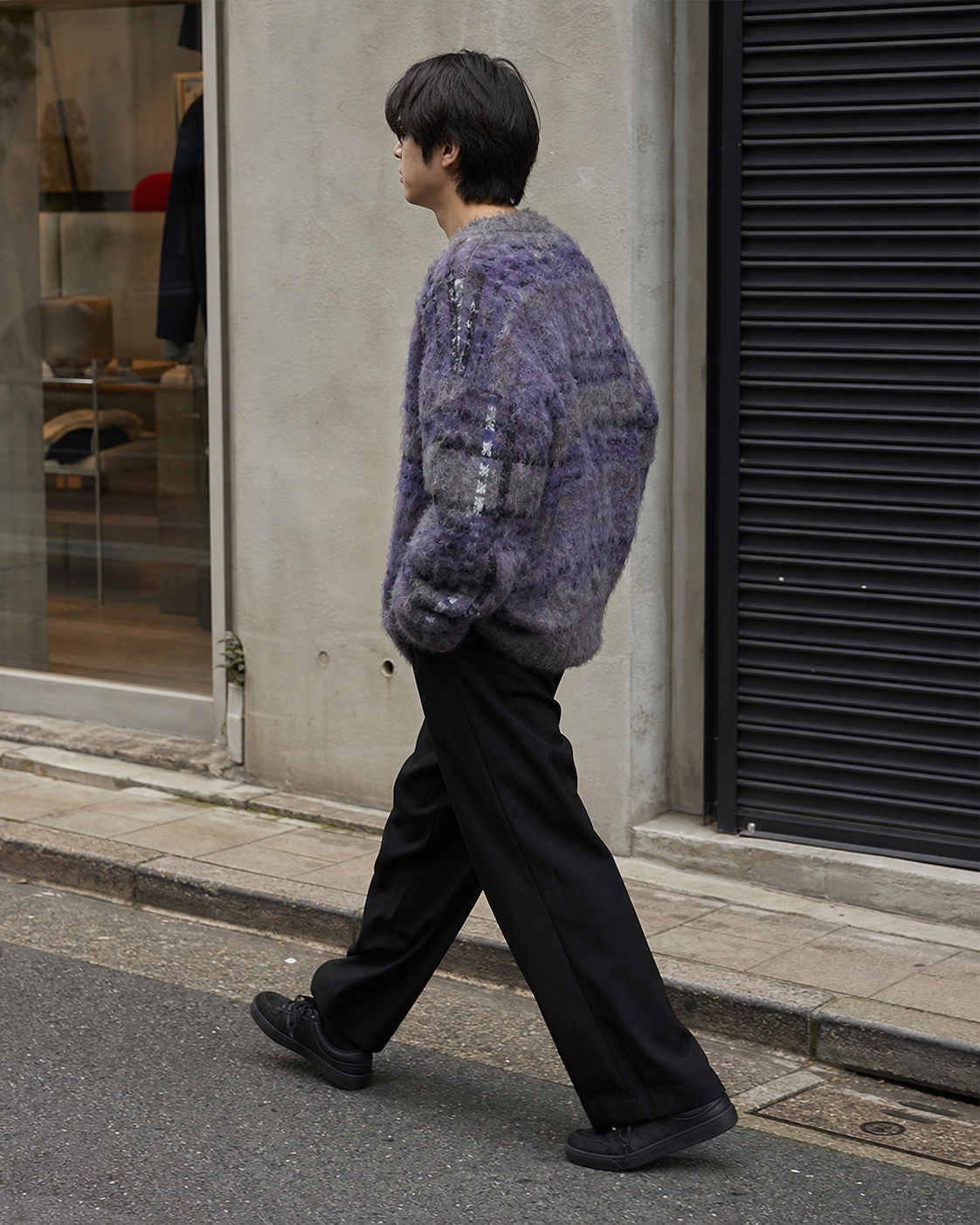 Nebula Mist Fuzzy Cardigan showcase 4