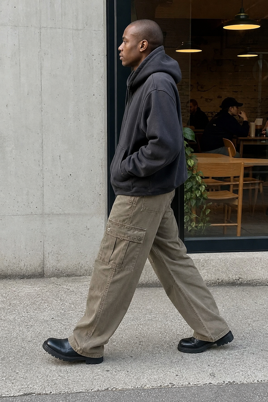 Relaxed Straight Leg Cargo Pants showcase 4
