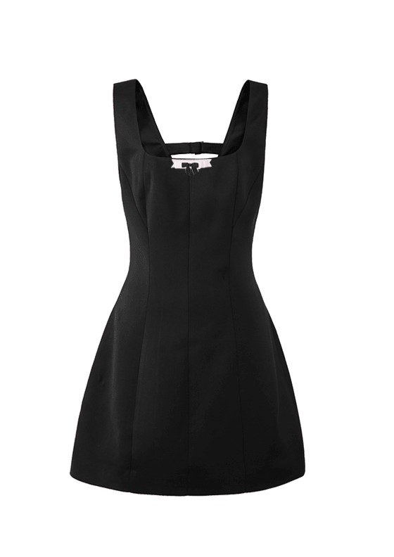 Adjustable Balletcore Bow-Tie Jumper Dress