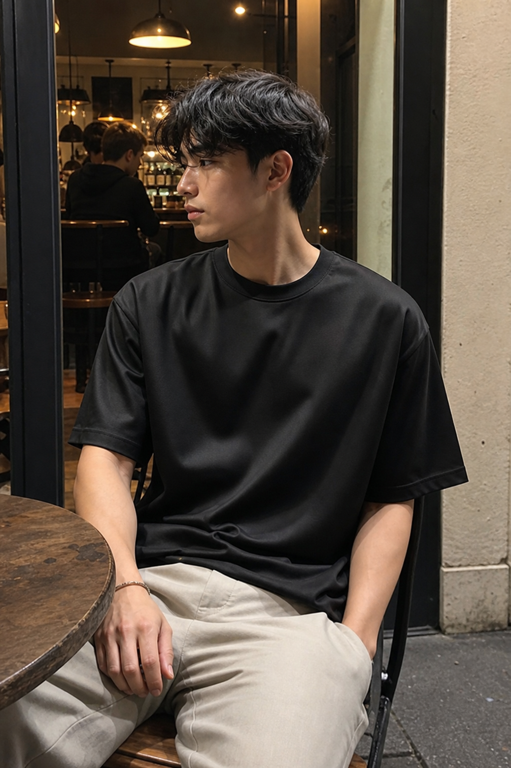 Oversized Tee With Silk Finish showcase 5