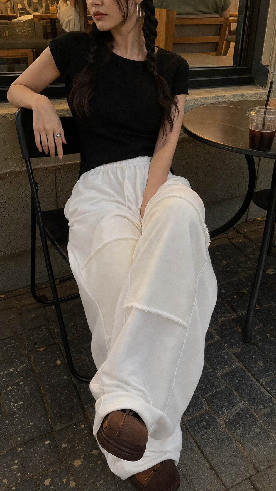 Ivory Panel Drift Lounge Pants showcase 5