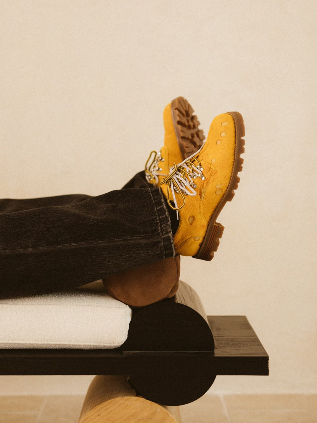 Spot Pony Hair Genuine Leather Workwear Derby Shoes image 5