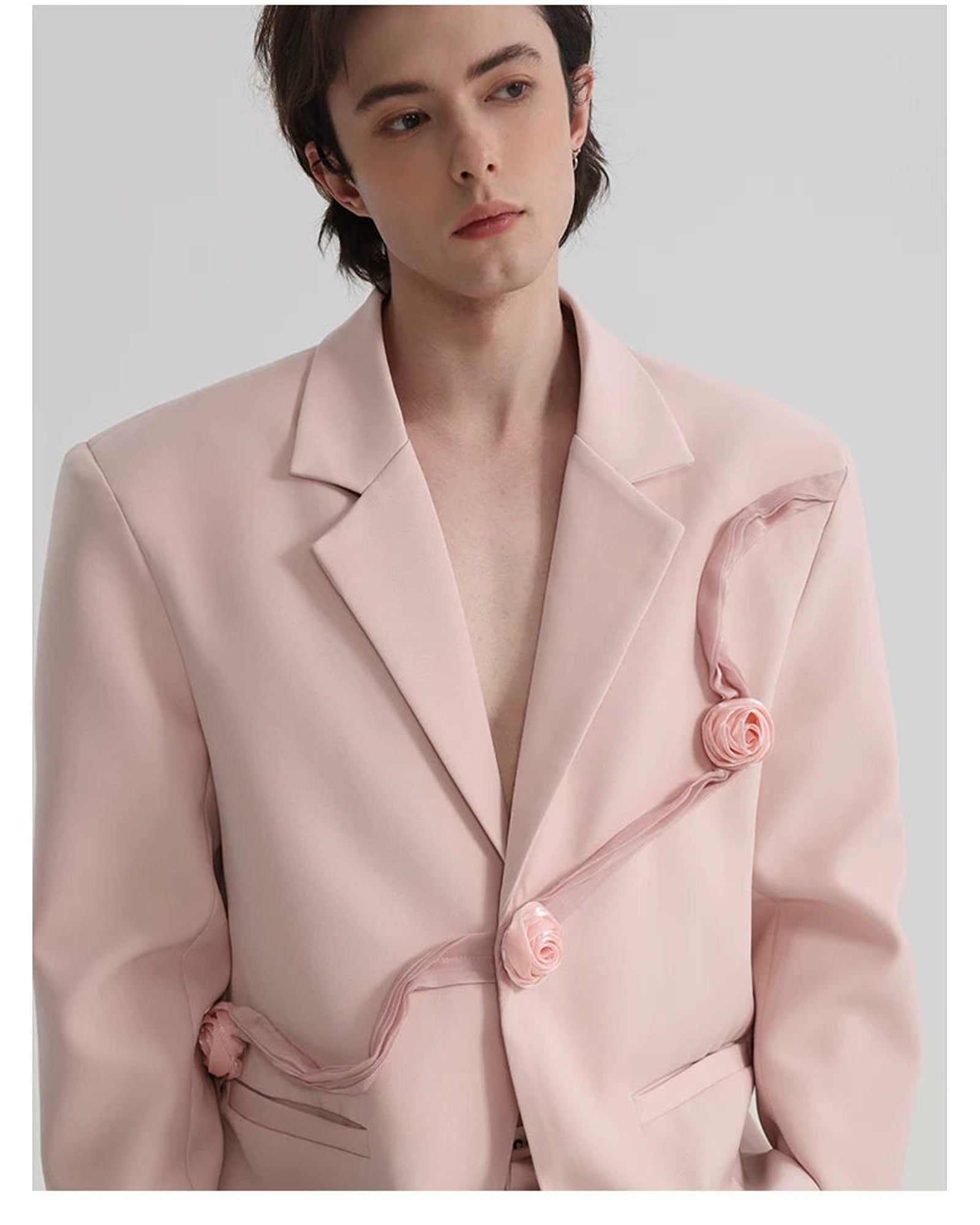 Blush Rose Drift Sculpted Blazer showcase 5