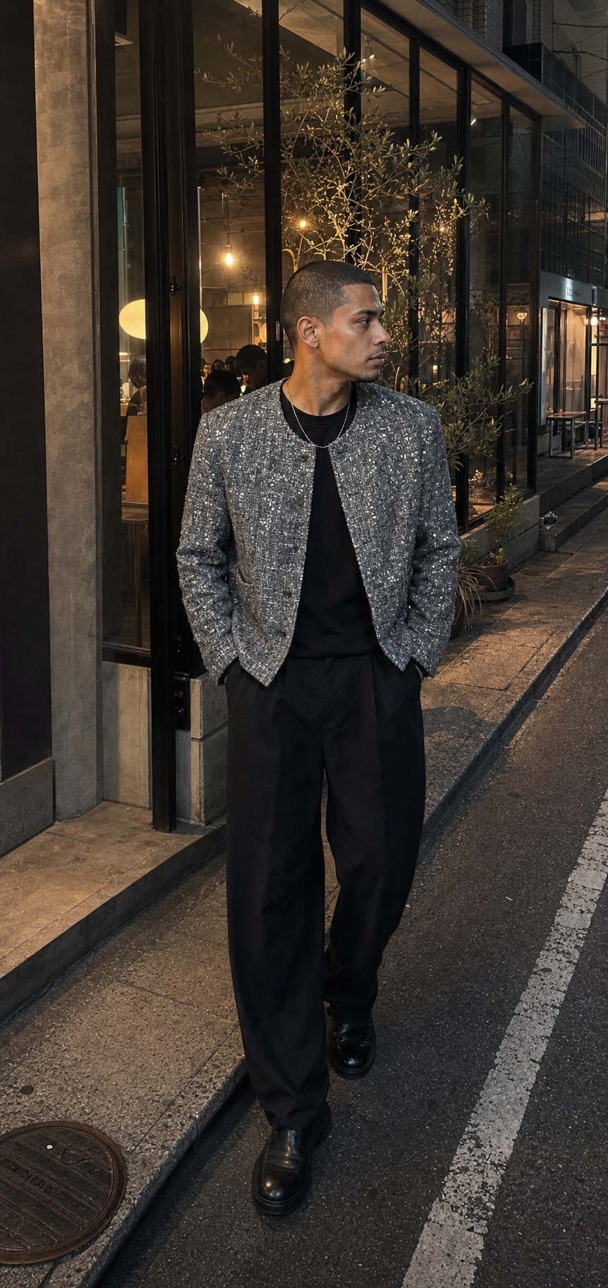 Glacier Static Sequin-Bouclé Jacket showcase 5