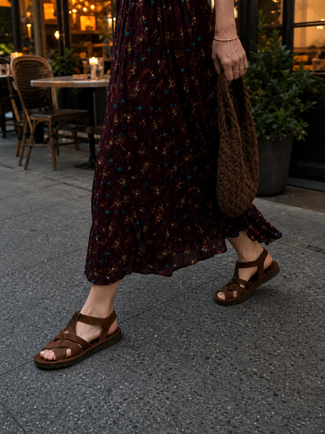 Brown Leather Fisherman Sandals showcase 5