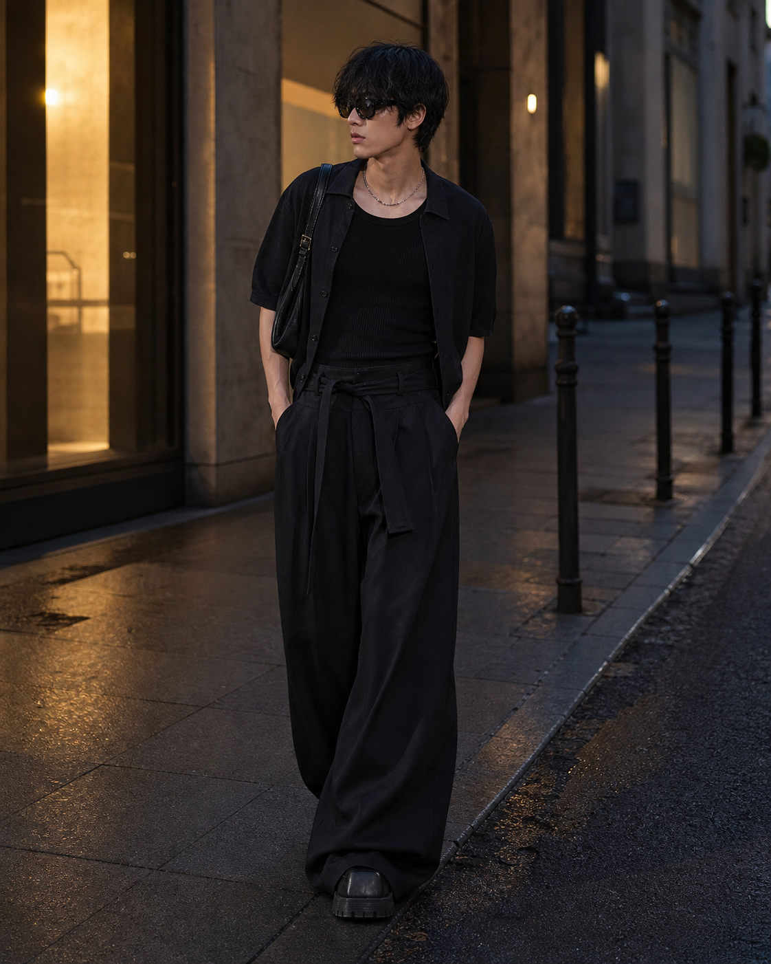 High Waist Draped Trousers showcase 5
